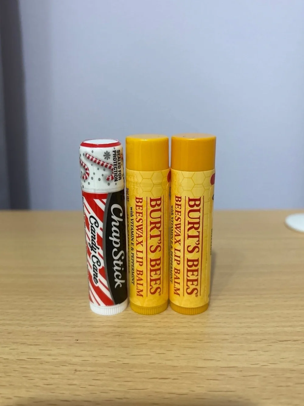 3 Count of Chapsticks